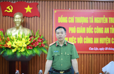 Xây dựng lực lượng Công an huyện Can Lộc thật sự trong sạch, vững mạnh, chính quy, tinh nhuệ, hiện đại
